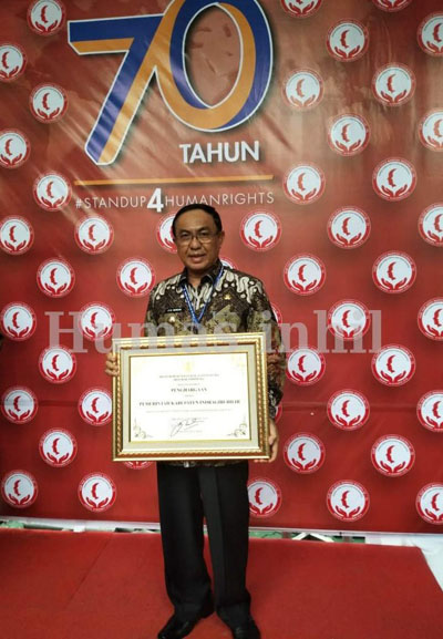 Keempat Kalinya Inhil Raih Penghargaan Kabupaten Peduli HAM Tingkat Nasional